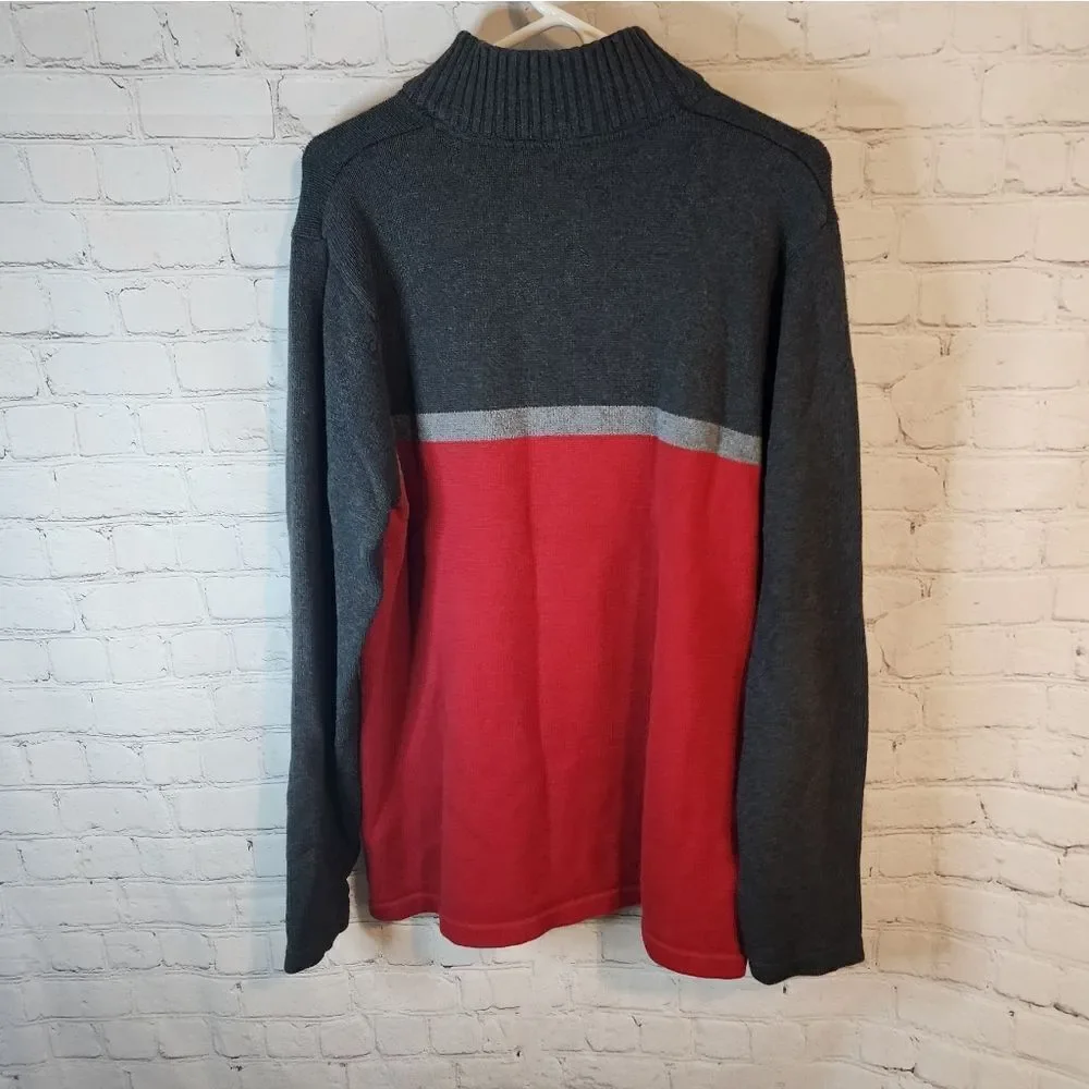 Men's Eddie Bauer zip-up turtleneck sweater, size XL